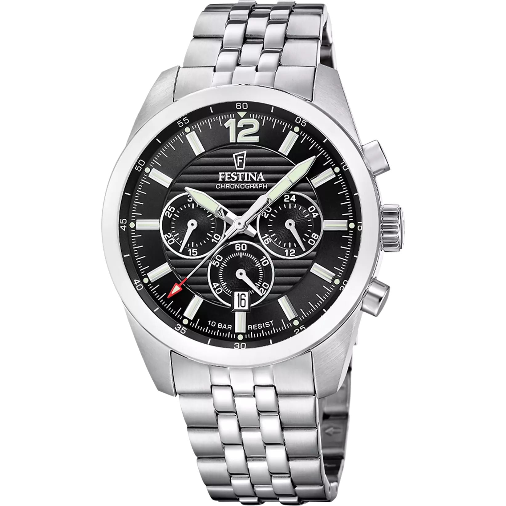 Orologio Uomo Festina Acciaio Cronografo Nero F20742/3